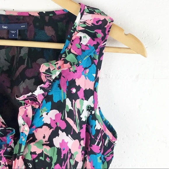 GAP Floral Tie Waist Dress - Picture 5 of 12